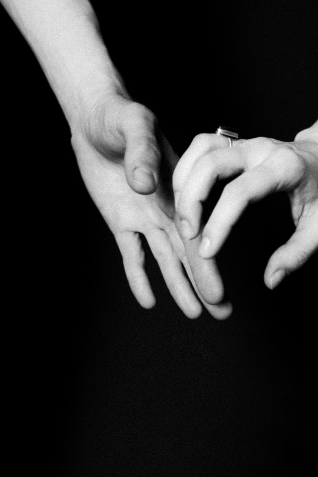 Close-up of wedding rings.